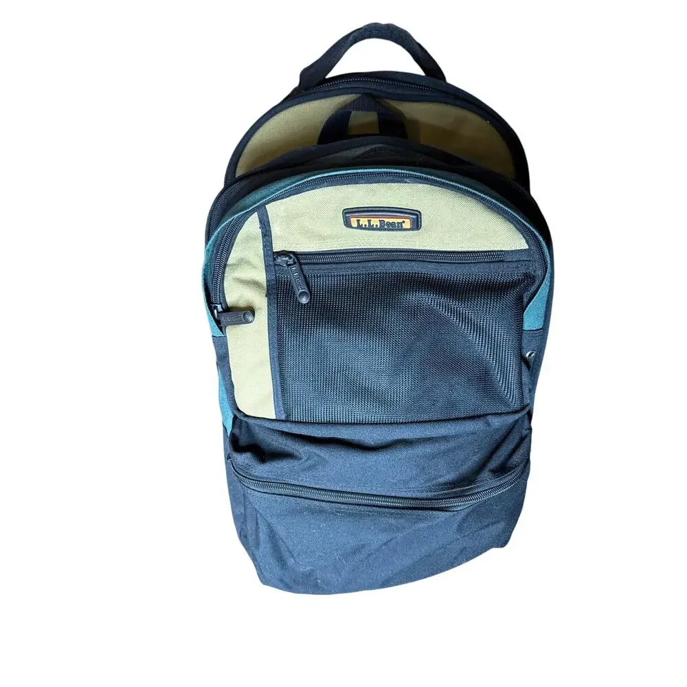 L.L. Bean Wheeled Convertible 21” Luggage Green Black With Day Bag